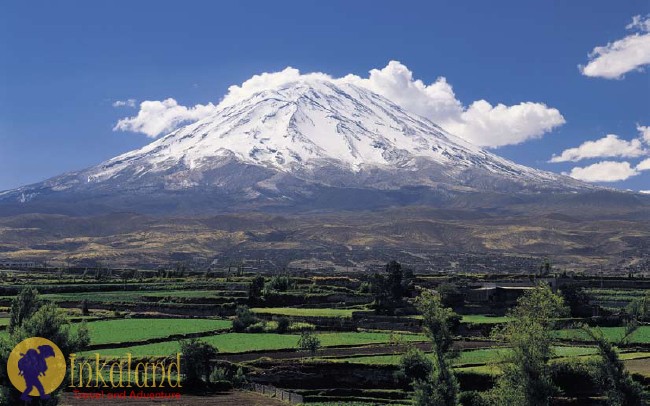 Arequipa - PERU: Arequipa known as the White City, is surrounded by some of the wildest terrain in Peru